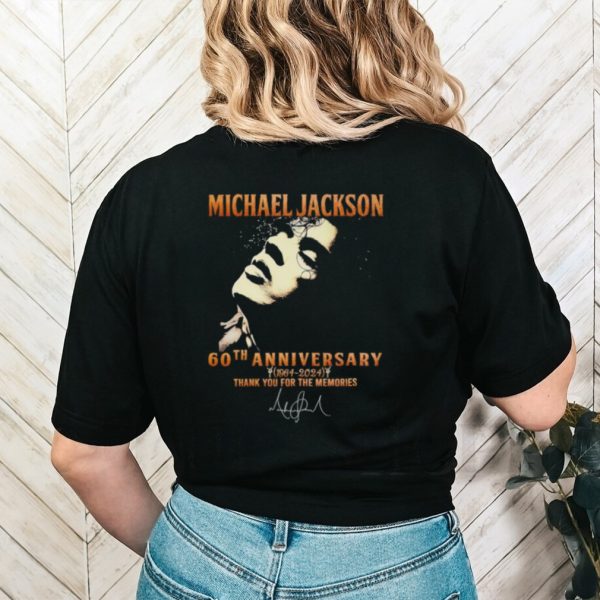 Michael Jackson 60th anniversary 1964 2024 thank you for the memories shirt