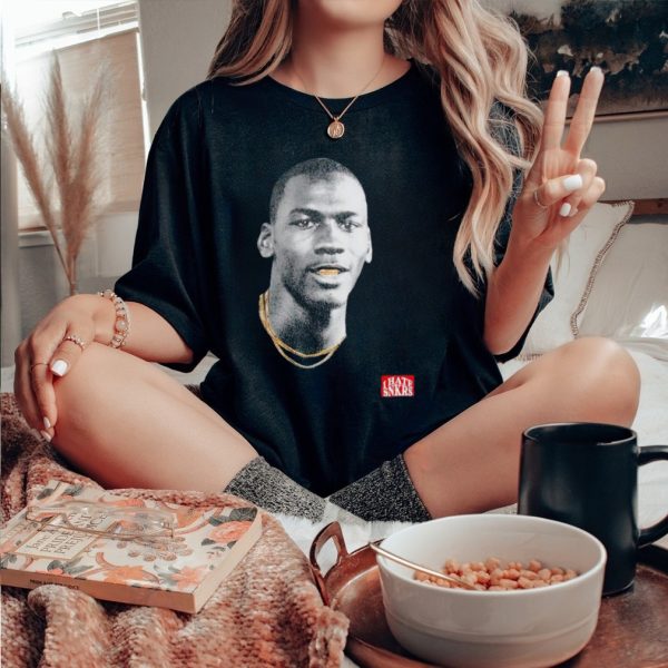 Michael Jordan Gold mouth shirt