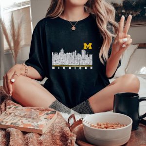 Michigan skyline city shirt