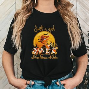 Mickey mouse and Friends just a girl who loves Halloween and Orioles shirt