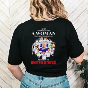 Never underestimate a woman who understands football and loves United States shirt