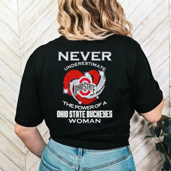 Never underestimate the power of a Ohio State Buckeyes woman shirt