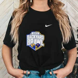 Nike 2023 Backyard Brawl West Virginia Mountaineers vs Pitt Panthers logo shirt