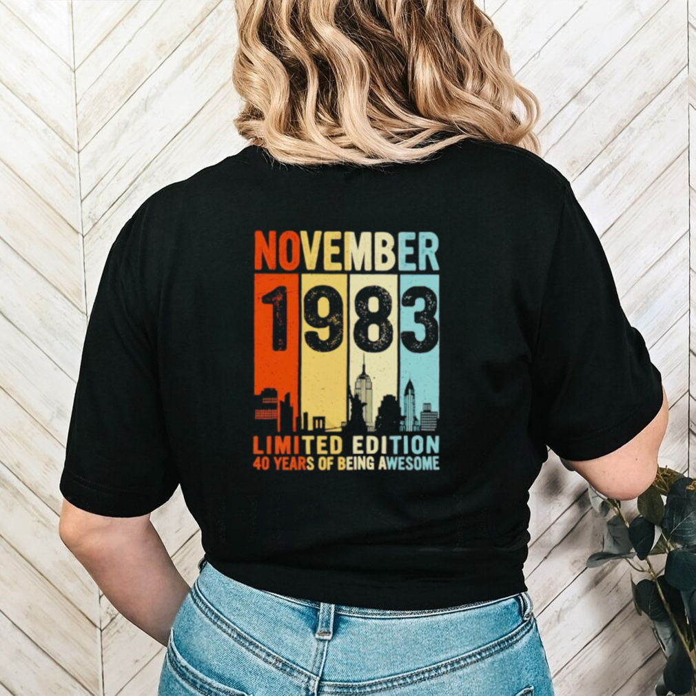 November 1983 limited edition 40 years of being awesome vintage shirt