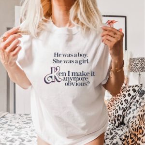 Official Official He Was A Boy She Was A Girl Ken T Shirt