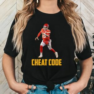 Patrick mahomes cheat code Kansas city football fan shirt