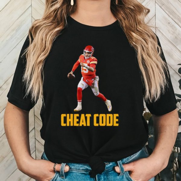 Patrick mahomes cheat code Kansas city football fan shirt