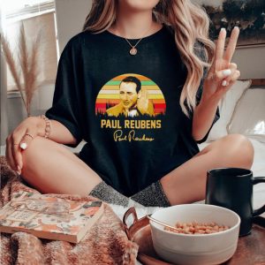 Paul Reubens vintage signature shirt