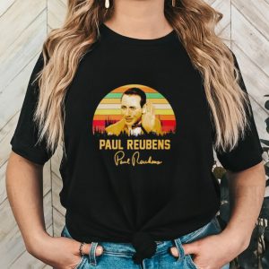 Paul Reubens vintage signature shirt