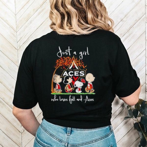 Peanuts Cartoon Just A Girl Who Loves Fall And Las Vegas Shirt