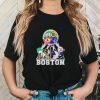 Peanuts characters Bruins Patriots Red Sox Celtics Boston skyline city shirt