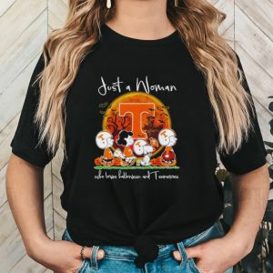Peanuts just a woman who loves Halloween and Tennessee shirt