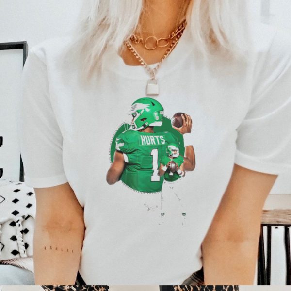 Philadelphia eagles 01 hurts kelly green meets the lockscreen shirt