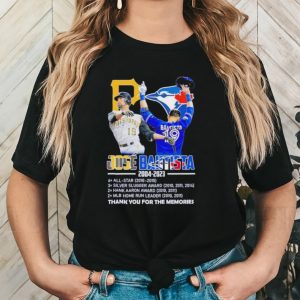 Pittsburgh Pirates Toronto Blue Jays Jose Bautista 2004 2023 thank you for the memories shirt