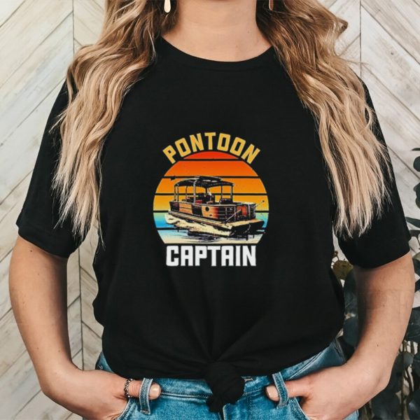 Pontoon Captain Boat vintage shirt