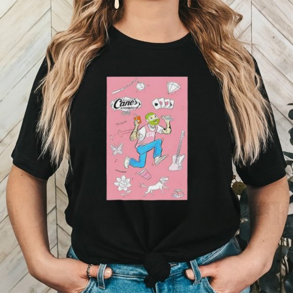 Raising Cane’s Chicken Fingers Post Malone Collector’s Cup poster shirt