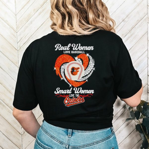 Real Women Love Baseball Smart Women Love The Orioles 2023 Shirt