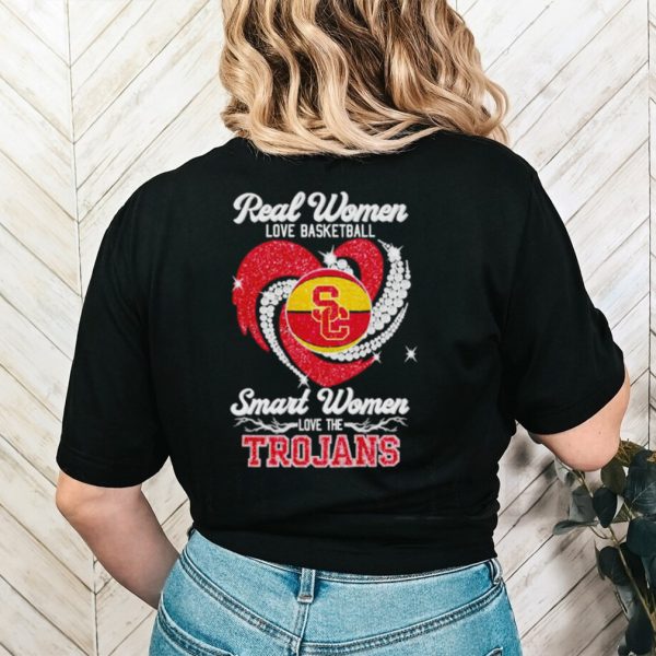 Real Women Love Basketball Smart Women Love The Trojans 2023 Shirt