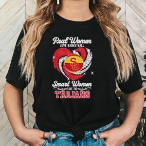 Real Women Love Basketball Smart Women Love The Trojans 2023 Shirt