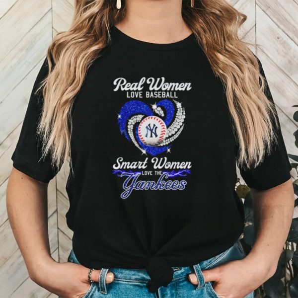 Real women love baseball smart women love the Yankess diamond 2023 shirt