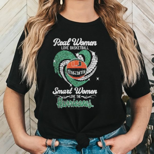 Real women love basketball smart women love the hurricanes shirt