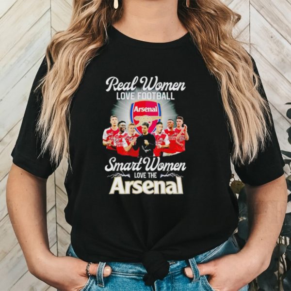 Real women love football smart women love the Arsenal signatures shirt