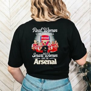 Real women love football smart women love the Arsenal signatures shirt