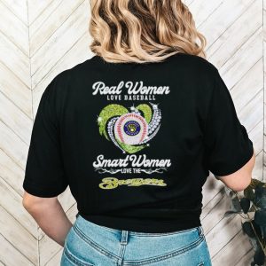 Rhinestone real women love baseball smart women love the Brewers shirt