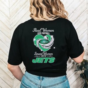 Rhinestone real women love football smart women love the Jets shirt