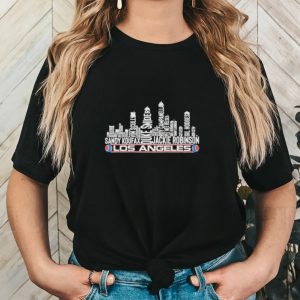 Skyline city Los Angeles baseball shirt