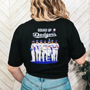 Squad Up Dodgers MLB Team Signatures Shirt