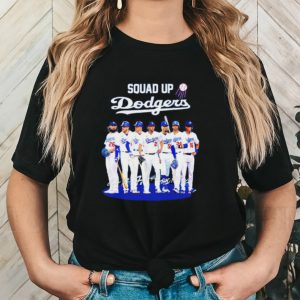 Squad Up Dodgers MLB Team Signatures Shirt