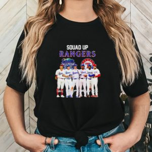 Squad up Rangers signatures shirt