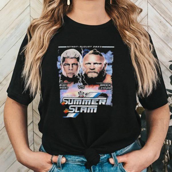 Summerslam 2023 Cody Rhodes Vs Brock Lesnar Match Shirt