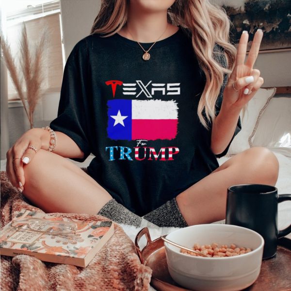 Tesla and Twitter Texas for Trump shirt