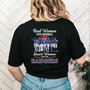 Texas Rangers real women love baseball smart women love the Rangers team baseball 2023 shirt