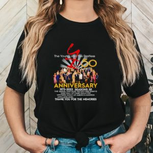 The Young and the Restless 50 anniversary 1973 2023 thank you for the memories shirt