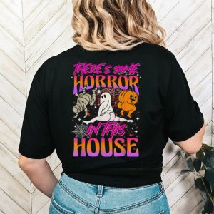 There’s Some Horrors In This House Ghost Pumpkin Halloween 2023 T Shirt