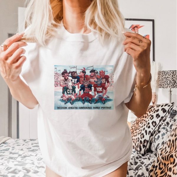 Trending Western Athletic Conference Family Portrait shirt