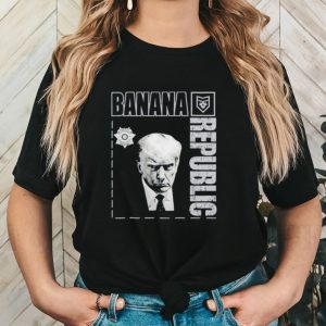 Trump mugshot banana republic shirt