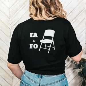 White Folding chair FA and FO shirt