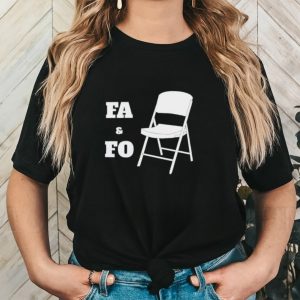 White Folding chair FA and FO shirt