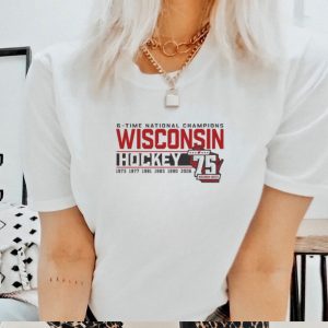 Wisconsin Badgers 75th season and six time National Champions shirt