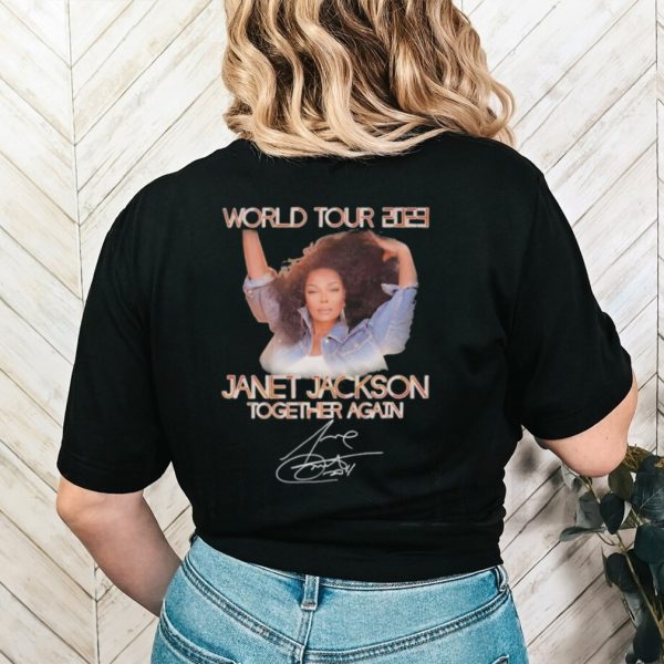 World Tour 2023 Janet Jackson Together Again Signature T Shirt