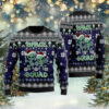 Alien Weed Ugly Christmas Sweater