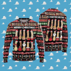 All I Want For Christmas Dirty Funny Ugly Christmas Sweater