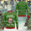 Bigfoot Winter City Ugly Christmas Sweater