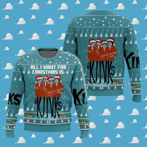 All I Want For Christmas Is The Kinks Ugly Christmas Sweater