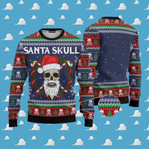 Animal Santa Skull Ugly Christmas Sweater