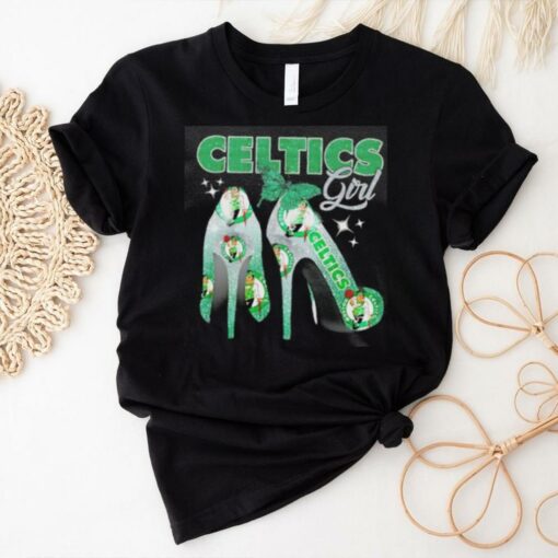 Awesome High heels Boston Celtics girl shirt